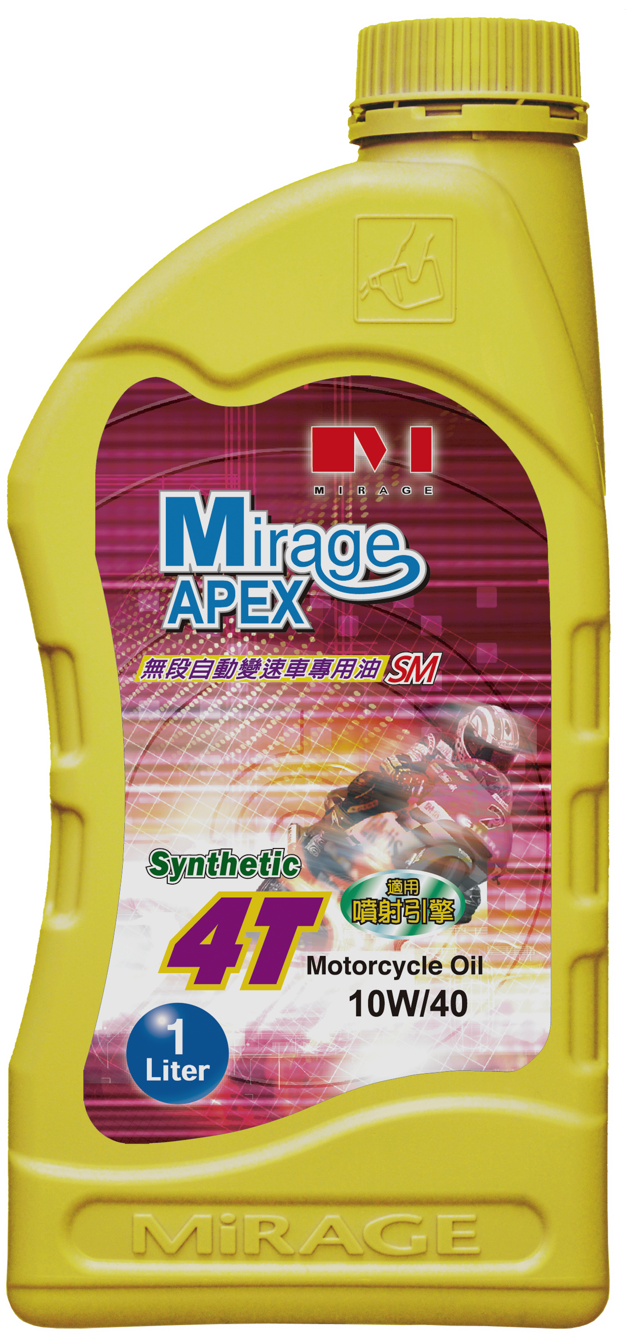 MiRAGE APEX SM 10W40 合成4T機車專用油-1公升