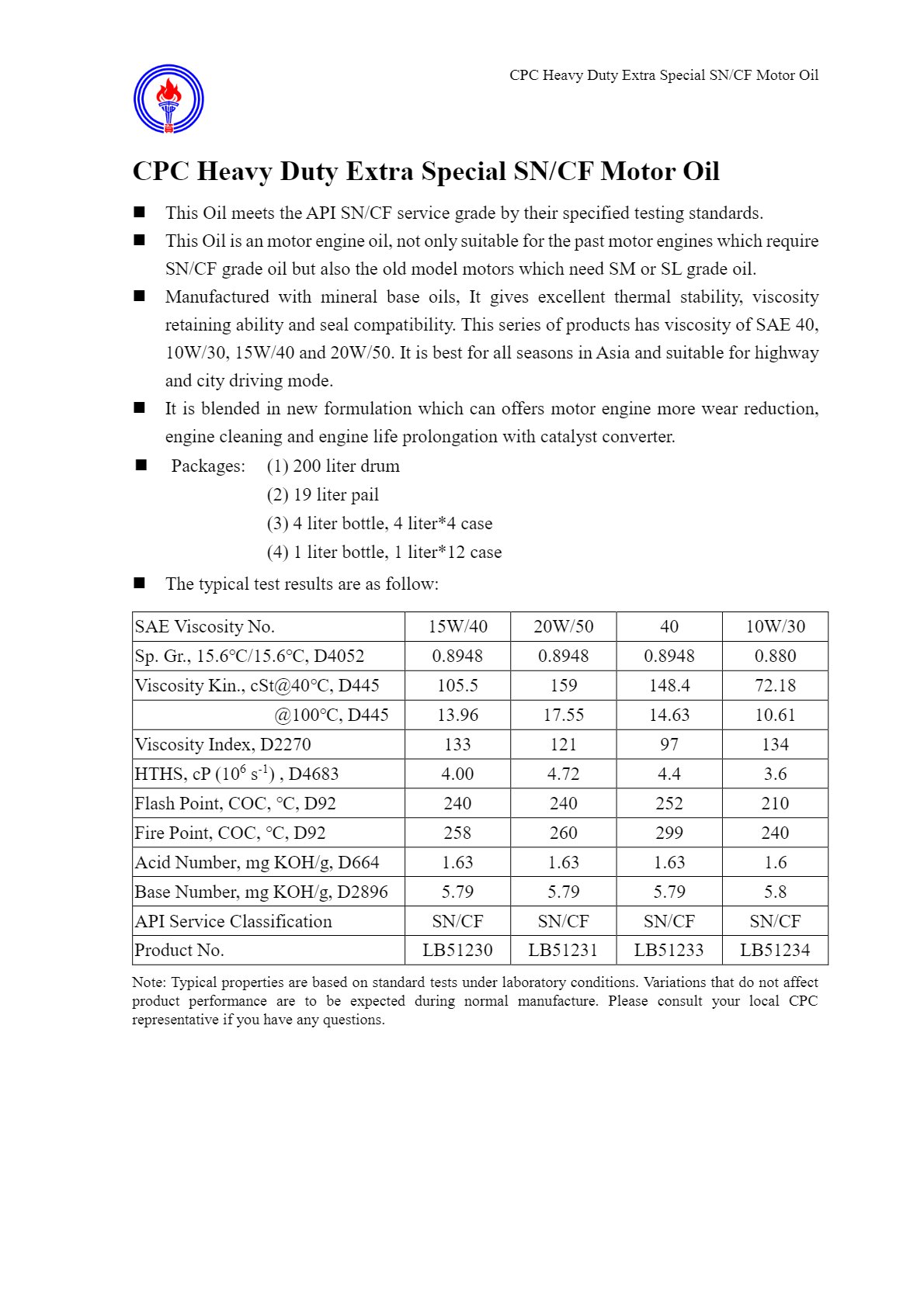 LB51233 CPC Heavy Duty Extra Special SNCF Motor Oil 40 e-book